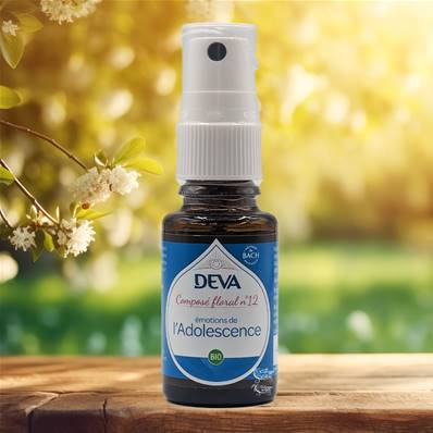 Deva - Composé Floral Dr Bach - Émotions de l'Adolescence N.12 - Spray 15ml