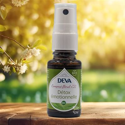 Deva - Composé Floral Dr Bach - Détox Emotionnelle N.21 - Spray 15ml