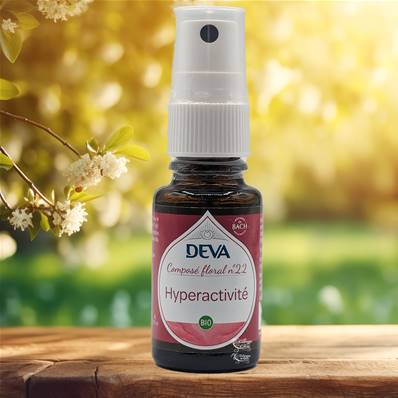 Deva - Composé Floral Dr Bach - Hyperactivité N.22 - Spray 15ml