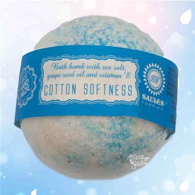 Bombe de Bain Fait Main - Douceur Coton 145g