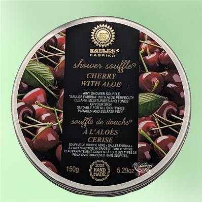 Soufflé de Douche Fait Main à l'Aloés - Cerise 150g